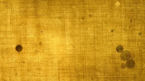 Oil bubbles on dirty liquid solution textured background from above still shoot Video stock 124287754