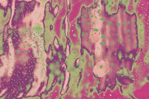 Oil bubbles inside water base form patterns Stock Illustration