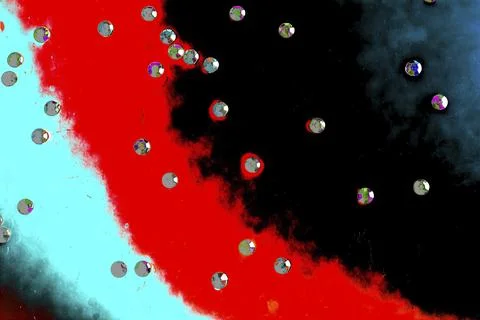 Oil bubbles inside water base form patterns Stock Illustration