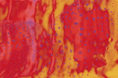 Oil bubbles inside water base form patterns イラスト素材