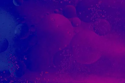 Oil bubbles inside water base form patterns Stock Illustration
