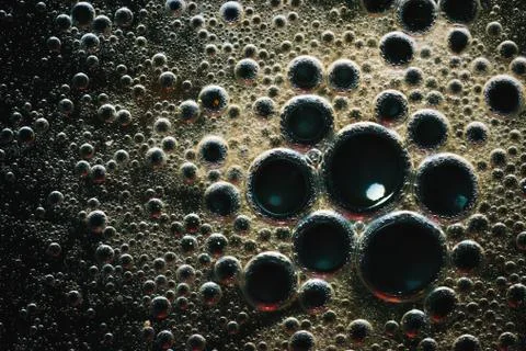 Oil bubbles Stock Photos