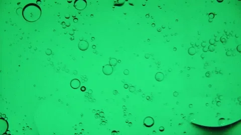 Oil bubbles in slow motion, gradient lighting, macro Stock Footage 168858373