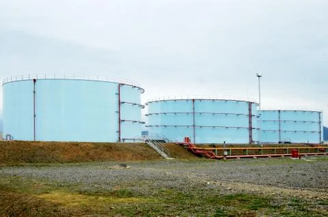 Oil bunkers Stock-Fotos