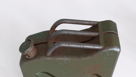 Oil can with different different angle view and white background Stock Illustration