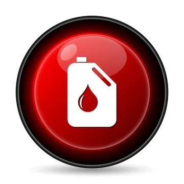 Oil can icon. internet button on white background.. Ilustración de archivo