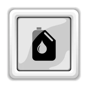 Oil can icon. internet button on white background.. Ilustración de archivo