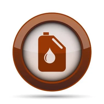 Oil can icon. Internet button on white background. . Ilustración de archivo