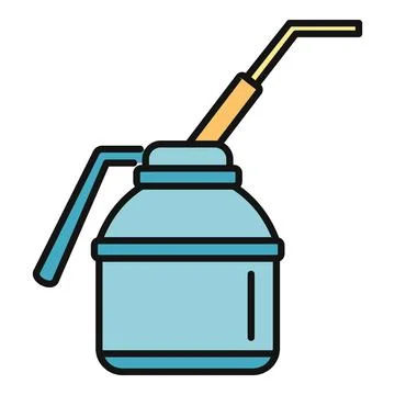 Oil can for machine lubrication and maintenance tools 스톡 일러스트