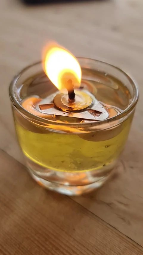 Oil Candle Stock Footage 323332764