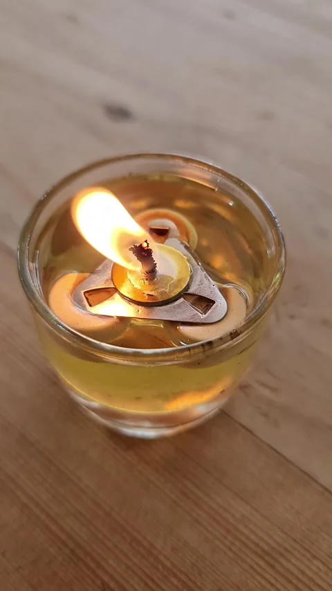 Oil Candle Stock Footage 323332765