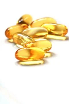 Oil capsule isolated Stock Photos