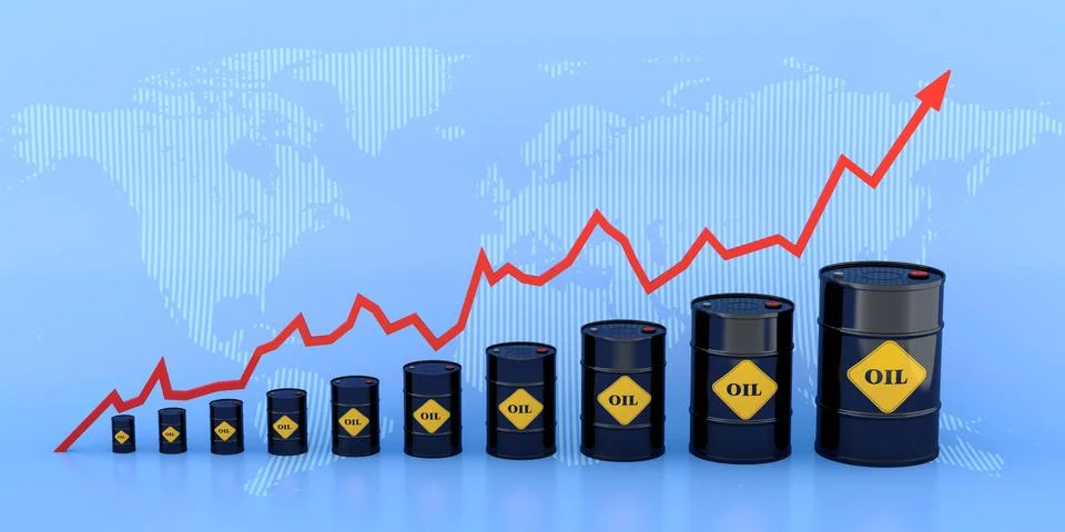 Oil chart Stock Illustration