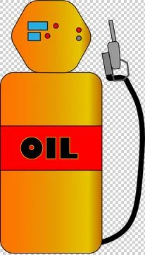 Oil cran Illustrazione stock