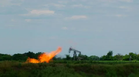 Oil Derrick Video stock 52555606