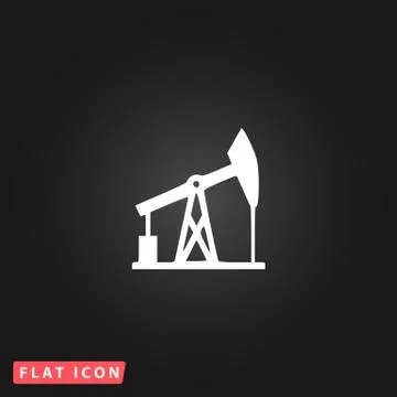 Oil derrick.  vector icon Stock Illustration