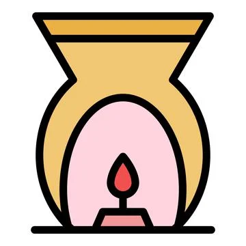 Oil diffuser icon color outline vector Stock Illustration