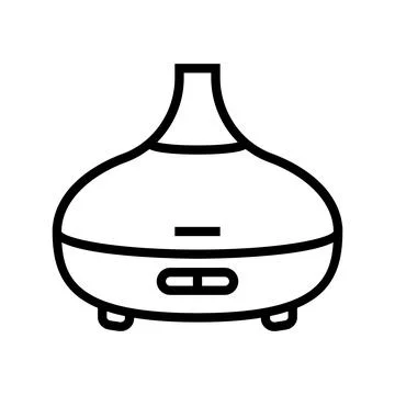Oil diffuser perfume line icon vector illustration Stock Illustration