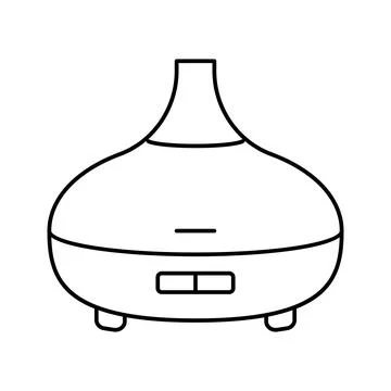 Oil diffuser perfume line icon vector illustration Stock Illustration