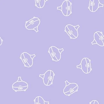 Oil diffuser perfume line seamless pattern Stock-Illustration