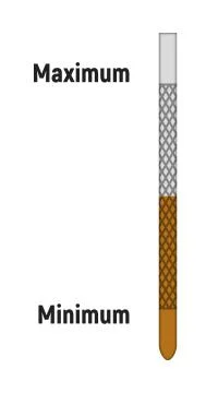 Oil dipstick. Stock Illustration