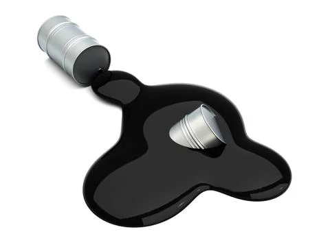 Oil disaster. Stock Illustration