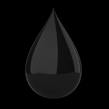Oil dop on black Stock Illustration