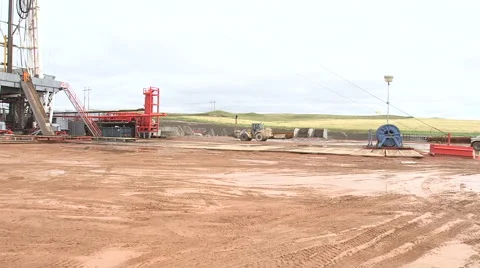 Oil Drill at Refinery Stock Footage 44474433