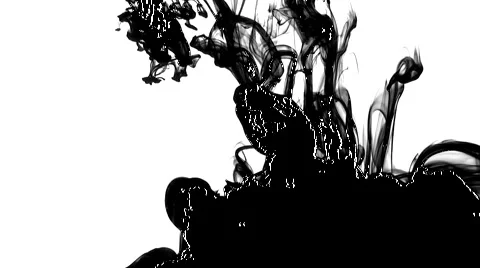 Oil dripped into the water Stock Footage 1079351