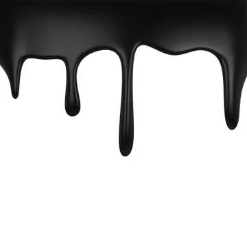 Oil dripping Stock Illustration