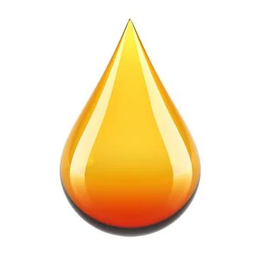 Oil drop 3D render Stock Illustration