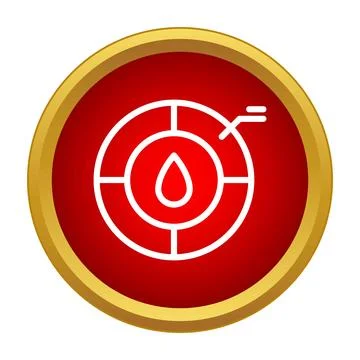 Oil drop chart icon measuring fuel data Illustrazione stock