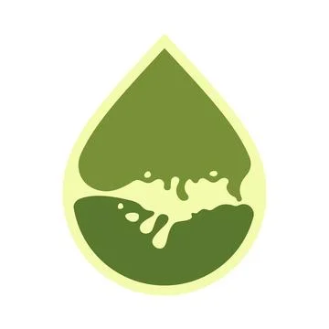Oil drop icon, can be used for logo and brand name, vector illustration Stock Illustration