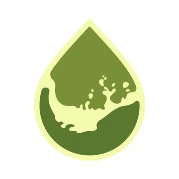 Oil drop icon, can be used for logo and brand name, vector illustration Stock Illustration