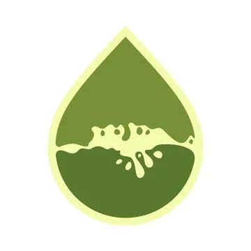Oil drop icon, can be used for logo and brand name, vector illustration Stock Illustration