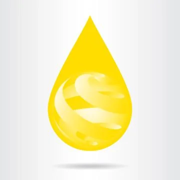 Oil drop Stock Illustration