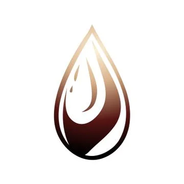 Oil drop illustration Stock Illustration