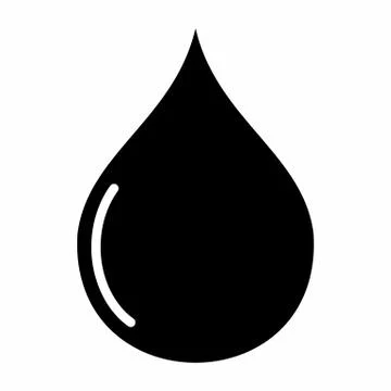 Oil drop illustration Stock Illustration
