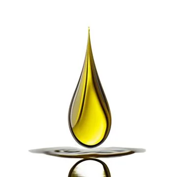 Oil drop isolated on white background as industrial or petroleum concept. png Stock Illustration