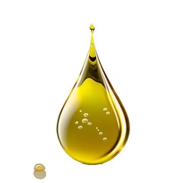 Oil drop isolated on white background as industrial or petroleum concept. png Stock Illustration