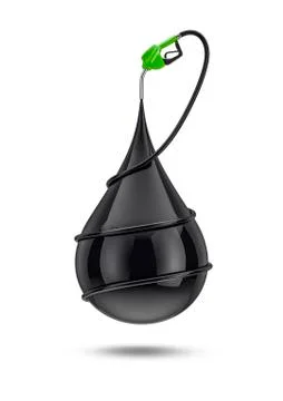Oil drop nozzle Stock Illustration