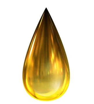Oil Drop with reflections Stock Illustration