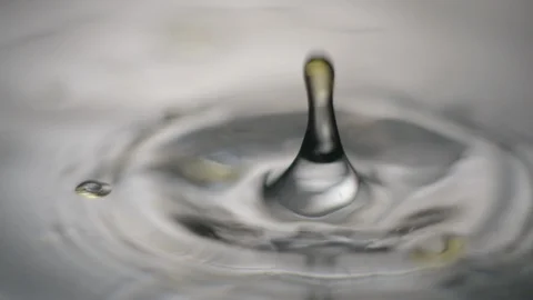 Oil drop slowmotion close up studio Stock Footage 91353649