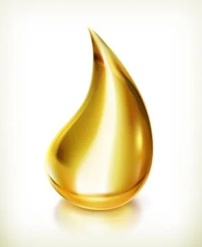 Oil drop, vector icon Illustrazione stock