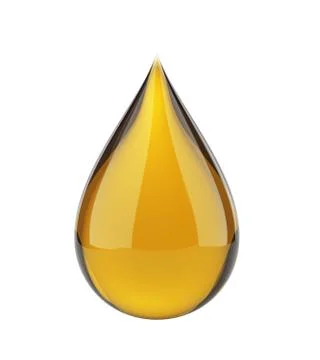 Oil drop on white Stock Illustration