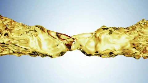 Oil Drops on blue background. Stock Illustration