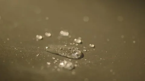 Oil Drops Falling and Sizzling on Hot Frying Pan Close Up 4K Vídeos de archivo 347364615