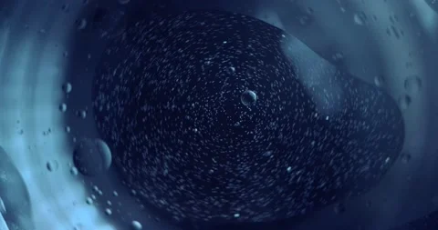 Oil drops in water Video stock 166654521