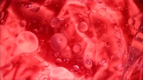 Oil drops on a water surface abstract background Stock Footage 159496660