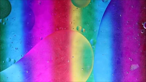 Oil drops on a water surface abstract background Video stock 159496795